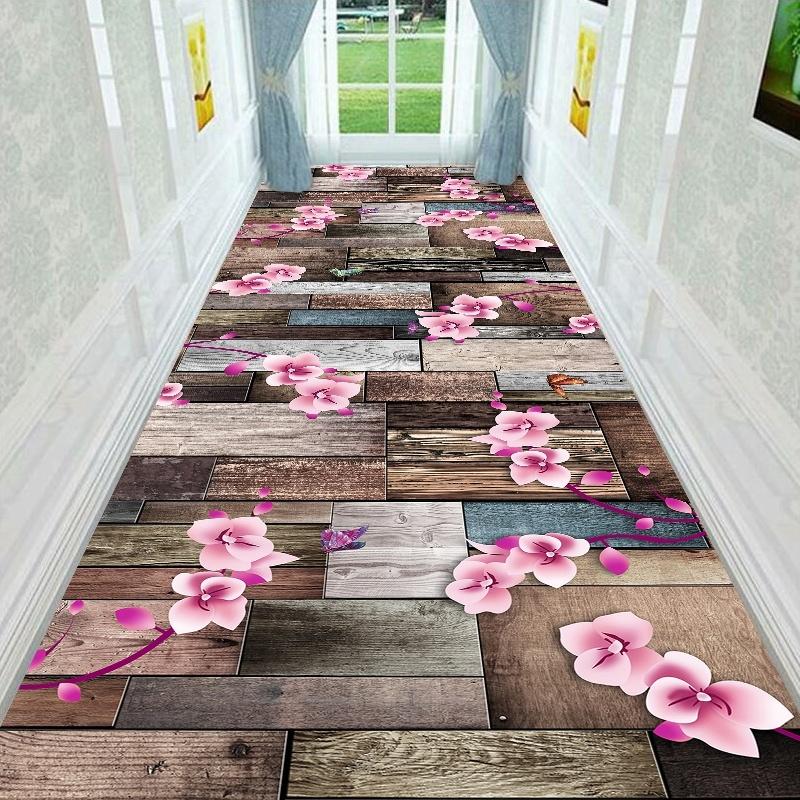 3D Ковер с принтом дорожки, Приветственный придверный коврик против усталости, Пятноустойчивый ковер-дорожка для коридора, Машинная стирка, для кухни