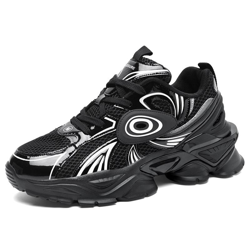 Обувь для папы на платформе Turbine с повышенным каблуком, большие размеры, летняя сетчатая дышащая мужская спортивная повседневная обувь