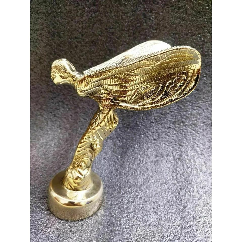 Маскот на капот автомобиля Rolls Royce Spirit of Ecstasy Phantom. Фигурка на капот. ЛАТУНЬ