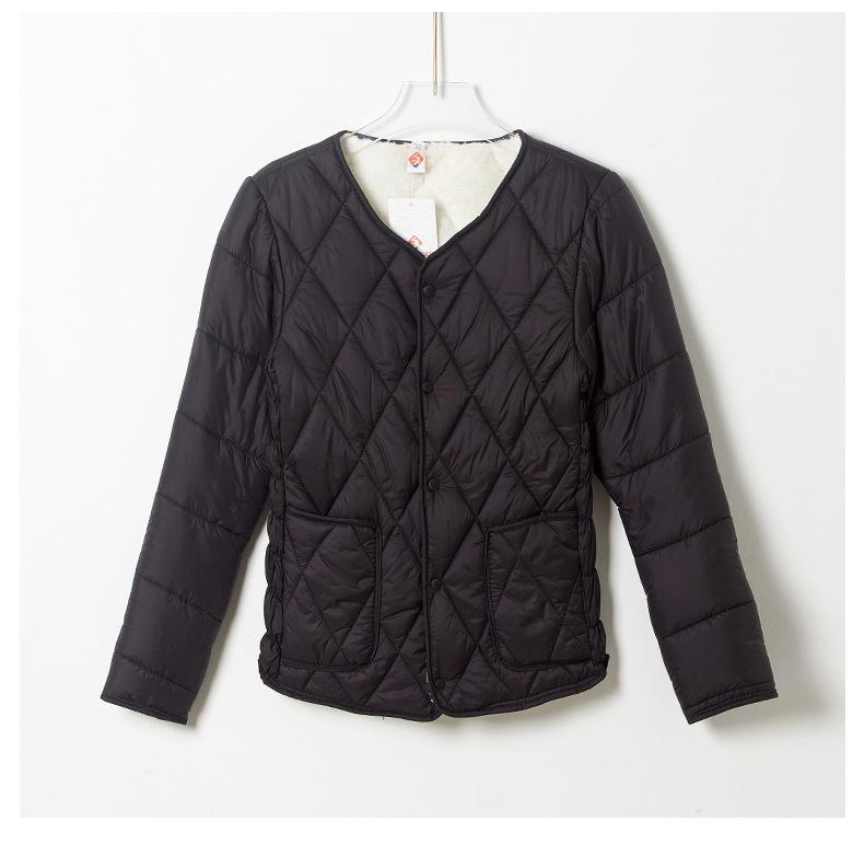 Женская теплая стеганая утолщенная цельная флисовая подкладка рукава с надписью 'Волосы' на рукаве с длинным рукавом хлопковая куртка хлопковая одежда женские модели 8208