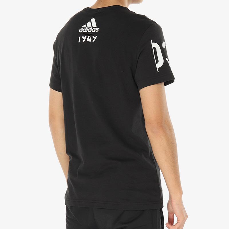 adidas Adi 360 Logo Print Спортивная футболка с круглым вырезом Мужские топы Черные CV4536