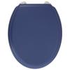 Сиденье для унитаза DESIGN Dolce - Петли из нержавеющей стали - Формованное дерево - Темно-синий