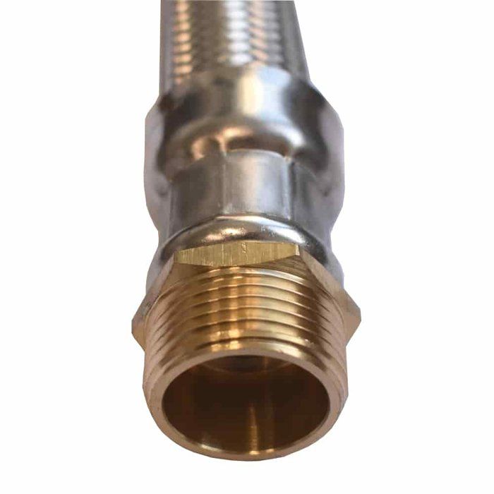 Tuyau Blindé DN25, Flexible, Inox, Eau Potable, 1000mm, DVGW