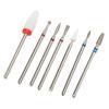 7pcs Portable Nail Drill Bits Professional Nail Drill Kit Manicure Pedicure Polishing Shaping Tools