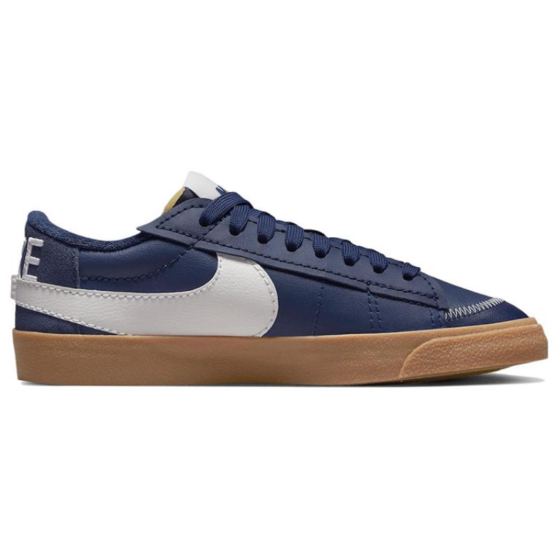 Nike Blazer Low '77 Jumbo 'Midnight Navy Gum' Sneakers Skateboard Shoes DR9865-400