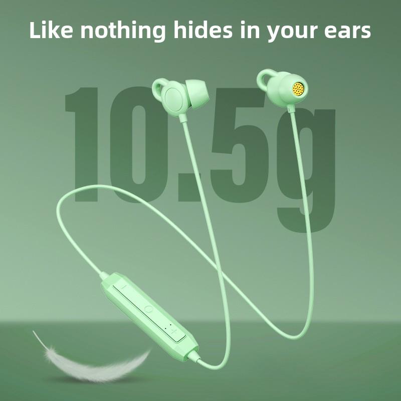 Беспроводные наушники Bluetooth для сна, комфортный и безболезненный сон на боку без давления, крепление на шею, спортивные наушники для бега с шумоподавлением