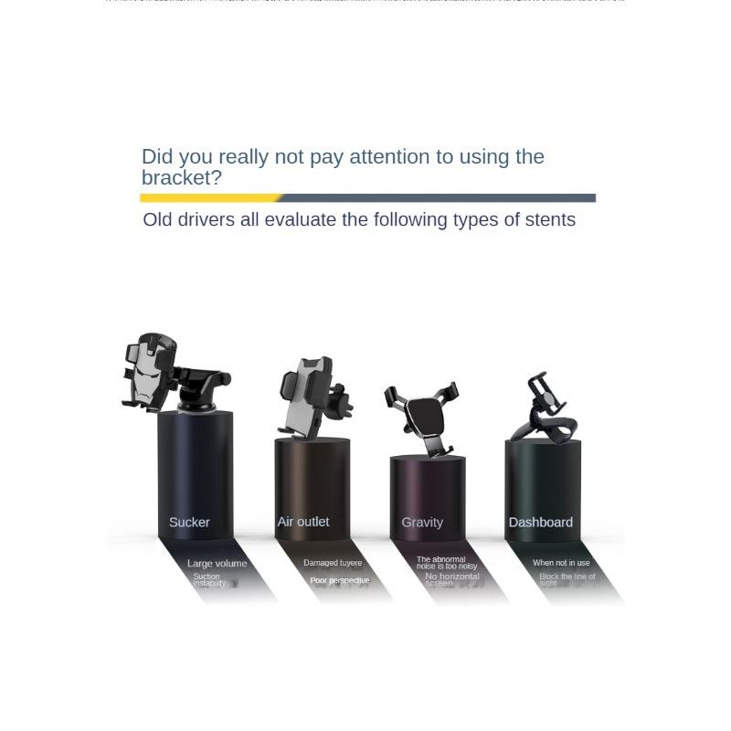 Magnetic HUD Car Phone Holder Mini Compact Automobile Instrument Panel Special Mute Bracket Magnetic Bracket