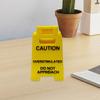 1/2Pcs Caution Overstimulated Desk Sign 3D Printed Warning Sign Funny Office Desk Signage Accessories