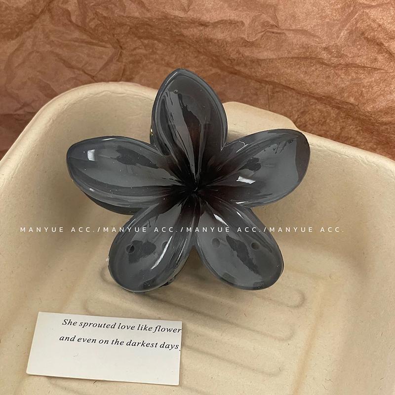 Заколка-клобук в виде цветка градиента Plumeria для женщин — универсальный аксессуар для волос на каждый день и для особых случаев