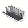 Pull Out Kitchen Storage Basket with Rails Carbon Steel Rustproof Pantry Organizer Cabinet Organizer Rack for Under Sink Estante