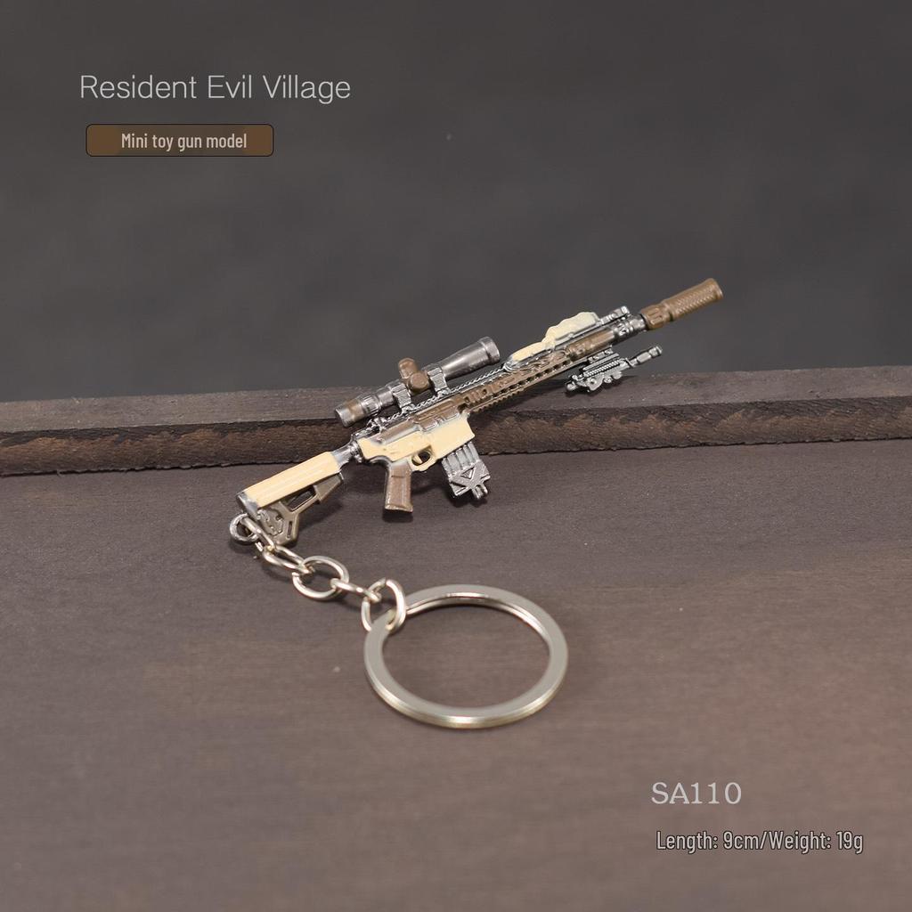 Resident Evil Village 9 см Мини-Снайпер Q Игрушечная Модель Сплав Брелок