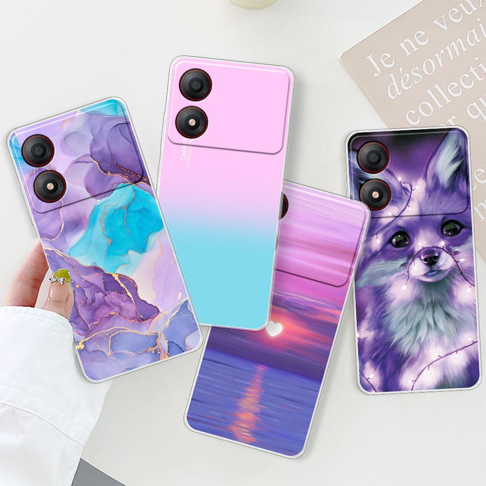 For ZTE Blade A34 Case For ZTE Blade A54 Cover Fashion Clear Protect Soft Silicone Phone Cases For ZTE Blade A34 A54 Coque Funda