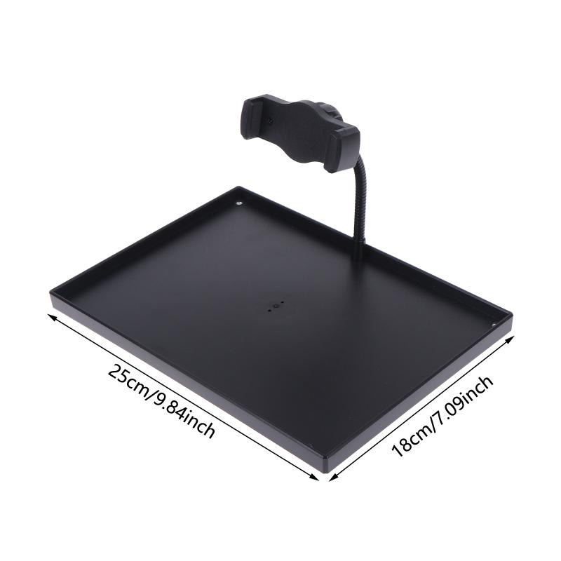 1 Set Microphone Stand Sound Card Tray Durable Plastic Bracket Perfect Gift for Streamers Vloggers Content Creators