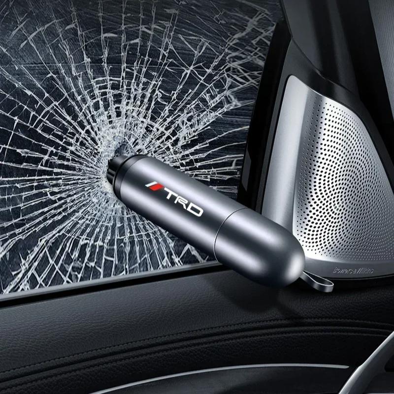 Car Safety Hammer Emergency Window Breaker Seat Belt Cutting Machine For TRD Toyota Corolla Rav4 Auris Camry Yaris CHR