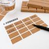 Seamless Retro Pine Wood Cork Kitchen Labels - Waterproof, Oil-Proof, Self-Adhesive Marking Stickers
