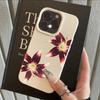 Роскошный Чехол для Телефона с Узором из Кожи Личи 'Gorgeous Luxury Flowers' Для Redmi Note 14 13 12 11 10 9 8 Pro Plus 4G 5G Ударопрочный Чехол