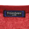 Yves Saint Laurent 90-е Старый Длинный рукав V-образный вырез Вязаный кардиган L Красный Женский Б/у