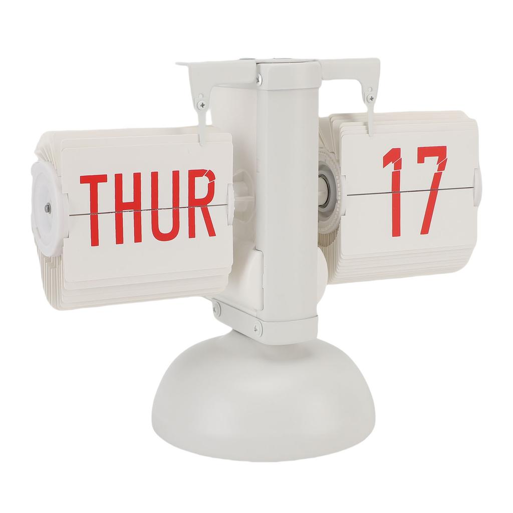 Перекидной настольный часы 12 часов Винтажный Минималистичный Цифровой дисплей Работа от батарейки Автоматический Механический