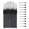Набор кистей для рисования 11 шт. для мелких деталей - Прочные миниатюрные кисти с микро-наконечниками для моделирования и художественной живописи