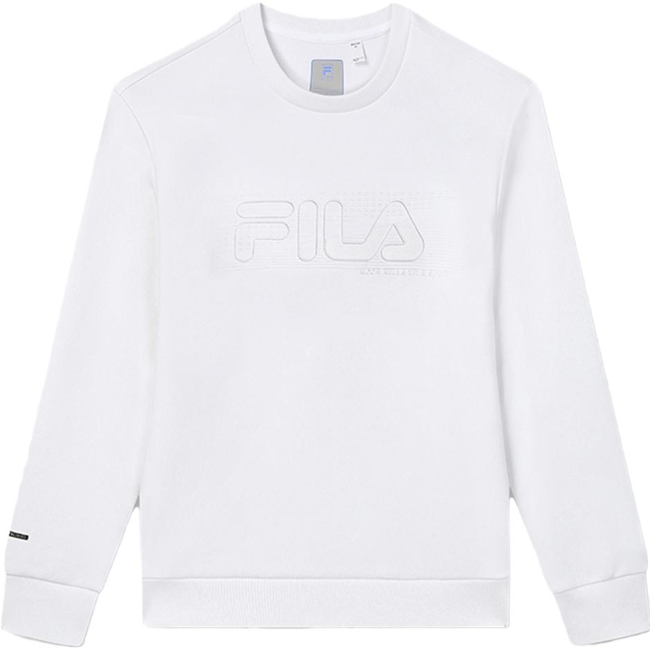 New FILA Sweatshirt Men's Standard White F11M332201F-WT