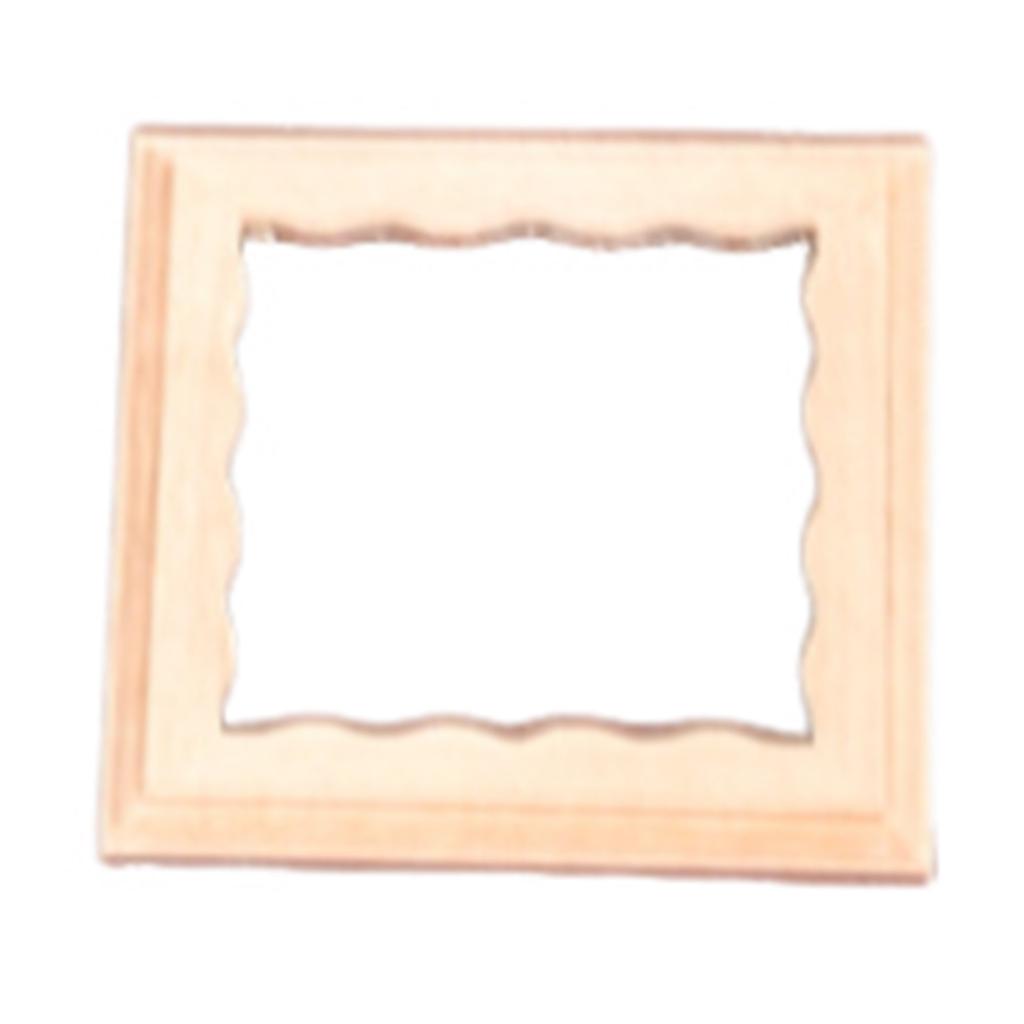 Realistic Wood Zakka Realistic Pretend Play Display Picture Frame Model Toy Vintage 1:12 Doll House