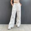 New Loose Streetwear Casual Baggy Joggers Pants Wide Leg Drawstring Low Waist Cargo Sweatpants Womens Hippie Trousers 704