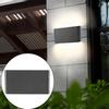 12W LED Wall Lamp Outdoor Waterproof Lamp Square Garden Lamp Aisle Balcony Lamp