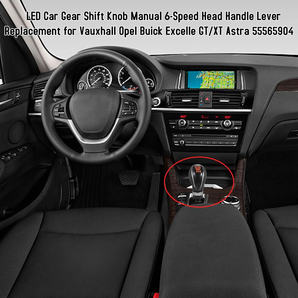 Светодиодная автомобильная ручка переключения передач, ручная 6-скоростная ручка, замена рычага для Vauxhall Opel Buick