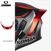 "SM955-S Motorcycle Helmet Tail Wing - Stylish, Unisex Accessory for All-Season Riding"