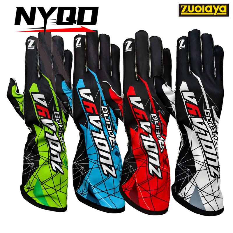 New Auto Car Karting Gloves Breathable Motorcycle Racing Gloves Silicone Non-slip Men Go Kart Race Gloves Man Women Kids