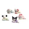 Cute Cartoon DIY Resin Ornaments: Sanrio Swimming Series Hair Clips, Phone Cases & Shoe Buckles