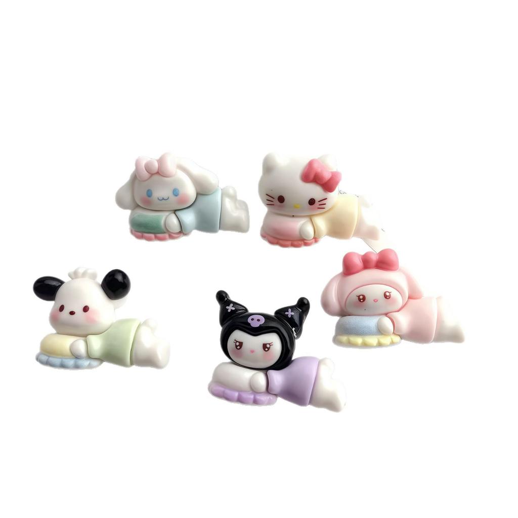 Cute Cartoon DIY Resin Ornaments: Sanrio Swimming Series Hair Clips, Phone Cases & Shoe Buckles