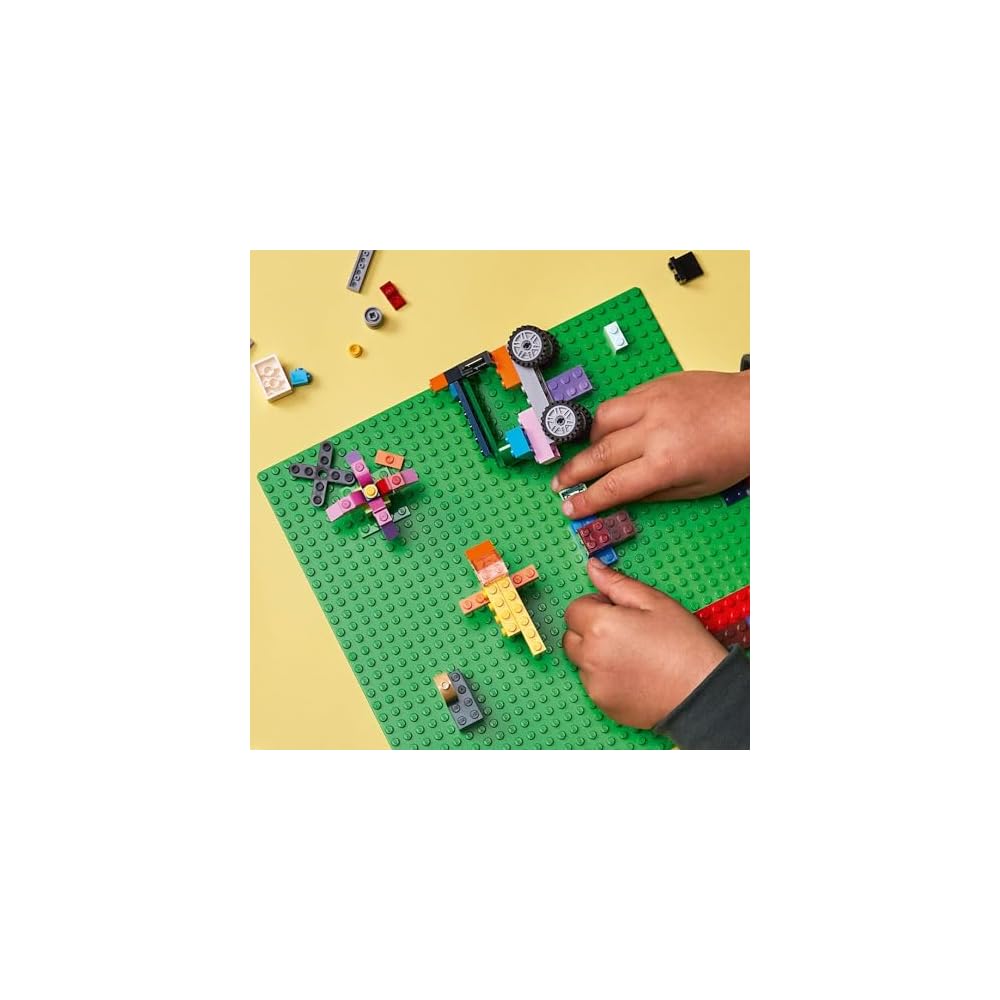 LEGO Classic Green Baseplate Building Toy for Kids Ages 4-6 Educational Play Block Set