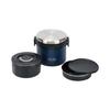 Pearl Metal Lunch Jar 1000 Bento Stainless Vacuum Home Label Box, Steel, Sealed, Insulated, Navy, HB-5666