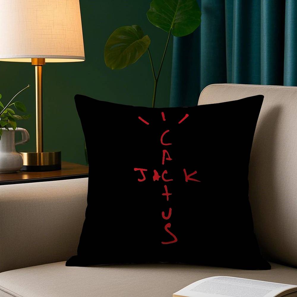 Cool CCactus jack Pillow Case Short Plush Print Cushion Cover Square Throw Pillow Covers Sofa Home Decor