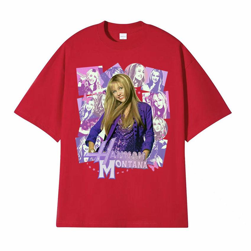 Hannah Montana Epic Iconic Graphic T Shirt Unisex Women Retro Fashion Aesthetic T-shirts Casual O-Neck Cotton Short Sleeve T-shirt