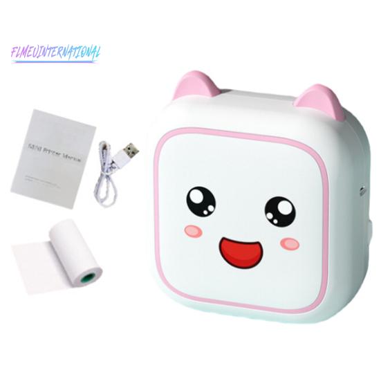 Бесчернильный карманный принтер для студентов, Bluetooth-совместимое соединение — чековый принтер с разрешением 200 точек на дюйм для компьютера Android, портативный термопринтер