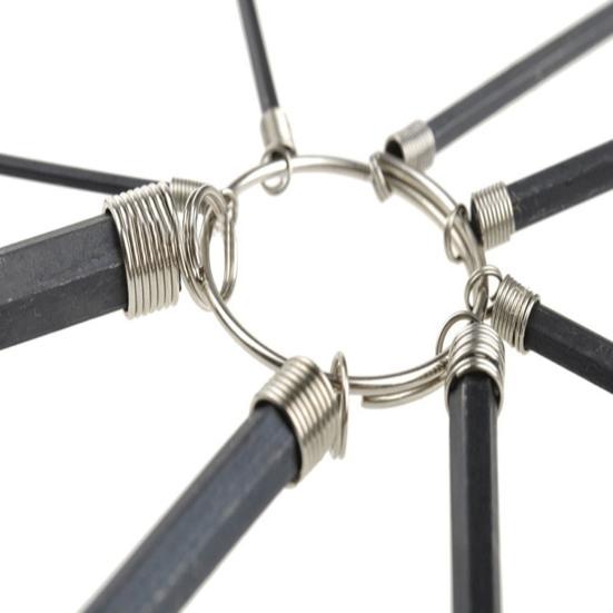 Набор шестигранных ключей 8 шт./набор Полезный Подвесной Легко очищаемый Торцевой ключ для улицы