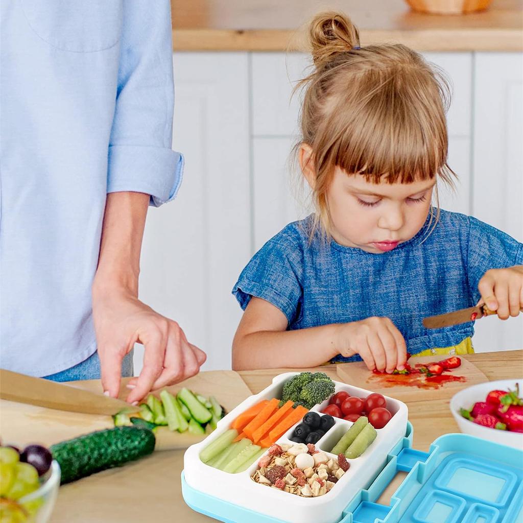 28.15oz Lunch Box Portable Leak Proof Bento Box 5 Compartments Meal Containers With Lid For School Picnic Workers Kitchen Suppli