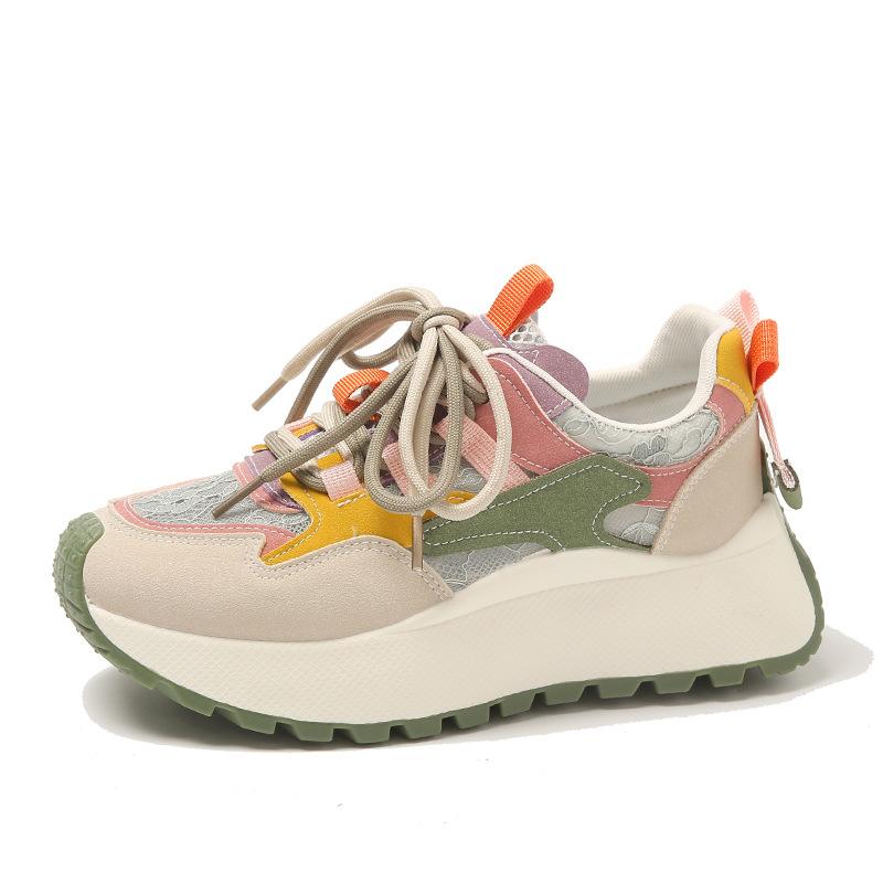 Женская обувь с большой головой лето новая студентка модная универсальная платформа одинарная обувь спортивная и повседневная обувь