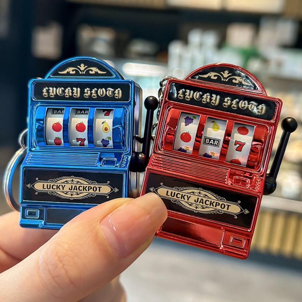 Мини-брелки Lucky Jackpot, забавный брелок для игрового автомата с фруктами, брелоки для игровых автоматов, забавные игрушки