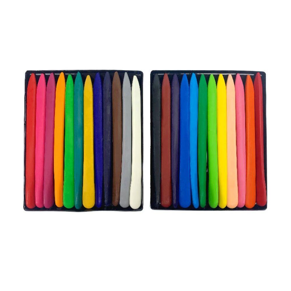 6/12/24/36 Colors Washable Plastic Crayon Oil Painting Stick Early Childhood Education Tools