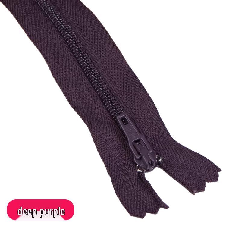 Three Force Short 20CM Nylon Zipper for Dress Pants - Colored Closed-End Fly Zipper Fabric Accessory