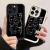 JT82 Черный Лес Кошки Искусство для iPhone 17 16 15 Pro Max Samsung S26 S25 S24 Ultra A17 A16 A07 A56 Xiaomi 15T Redmi Note14 Pro Мягкий 15c TPU Чехол