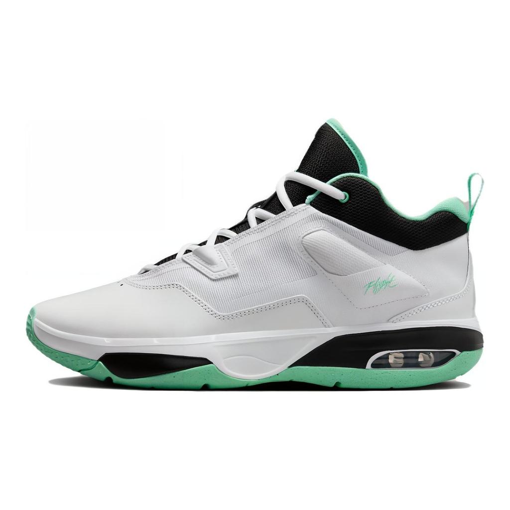 Мужские кроссовки Air Jordan Stay Loyal 3 Белый Зеленый Светящийся Черный FB1396-103