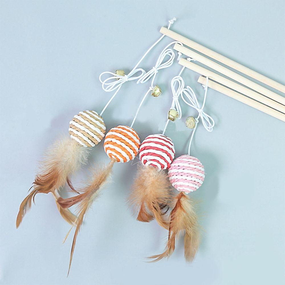 Cat Accessories With Mini Bell Cat Interactive Pet Supplies Teaser Stick Cat Rod Pet Cat Toy