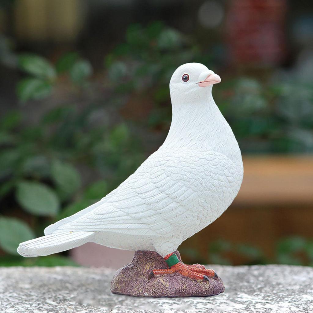 Модель искусственного голубя, модель поддельных птиц, коллекция, имитация статуи, белая фигурка