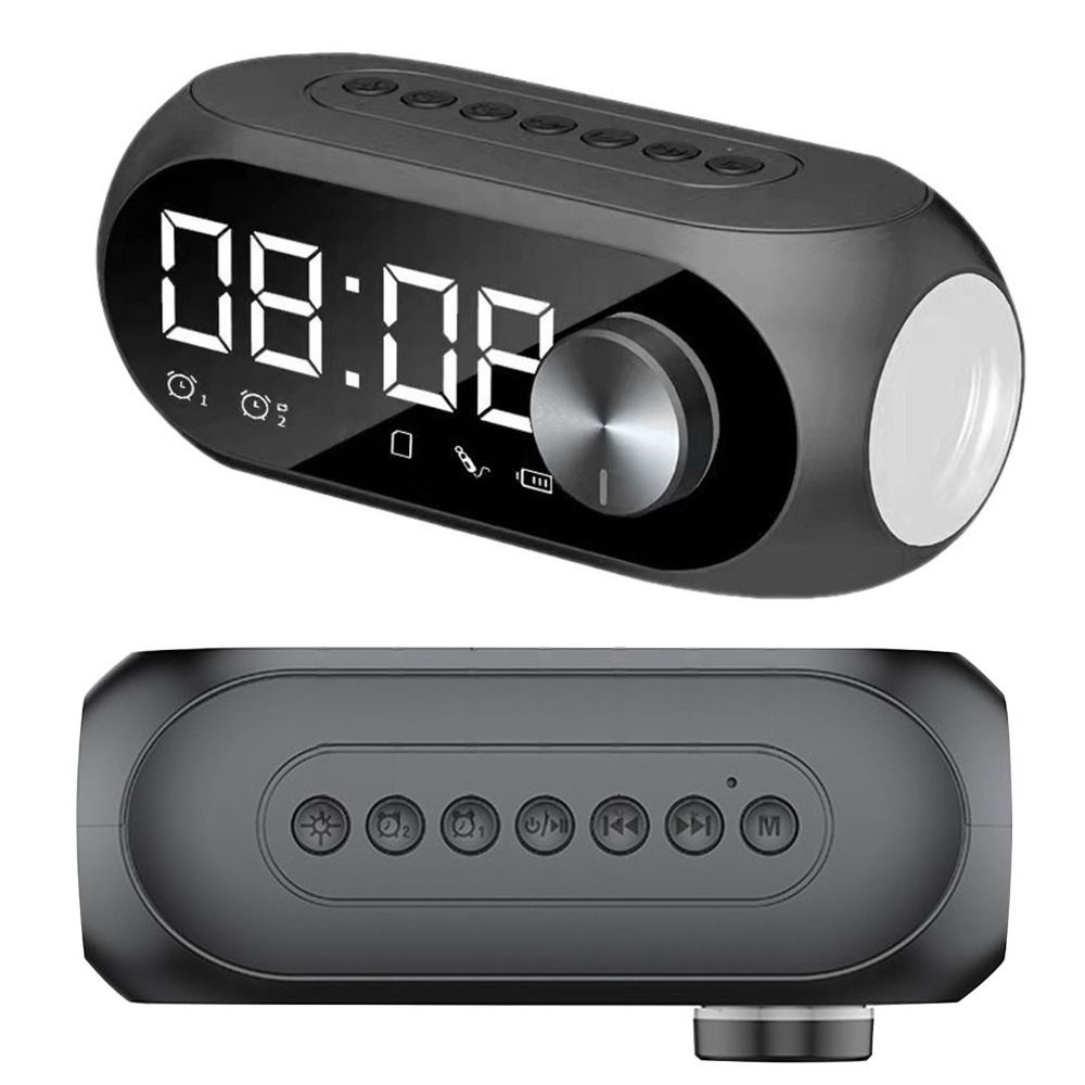 360° Surround Sound Alarm Clock Radio FM Radio Wireless Mini Woofers Bluetooth Speakers  Home Use