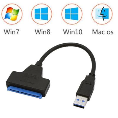 Кабель USB 3.0 SATA 3 Адаптер Sata-USB Поддержка до 5 Гбит/с 2,5-дюймовый внешний жесткий диск SSD HDD 22-контактный кабель Sata III
