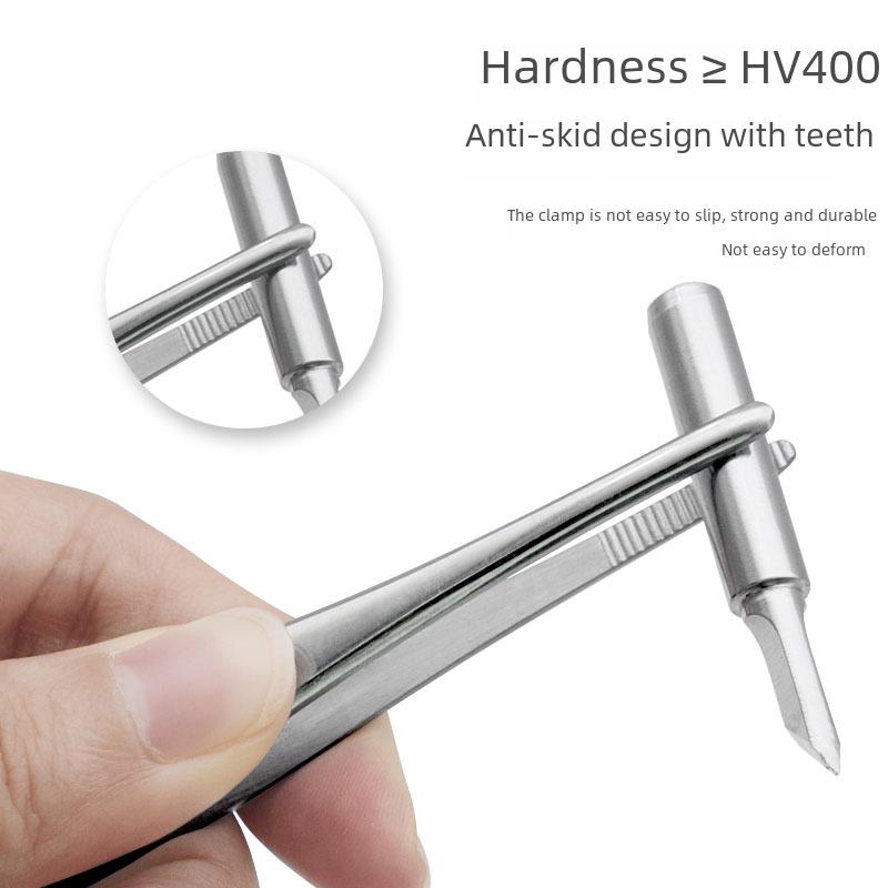 25 см пинцет для укладки волос из нержавеющей стали 304 с круглыми зубцами и нескользящей конструкцией